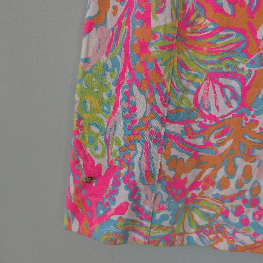 Lilly Pulitzer The Whiting Colorful Sleeveless Casual Sunmer Cut Out Tank Dress - Picture 6 of 10